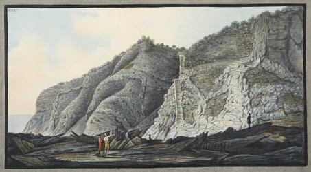 Ansicht eines Teils des Inneren des Kegels des Berges Somma, Tafel XXXV, aus 